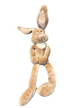 Vintage Wallace Berrie Plush Tall Bunny Rabbit Plush Hook Loop Hands Floppy 36"